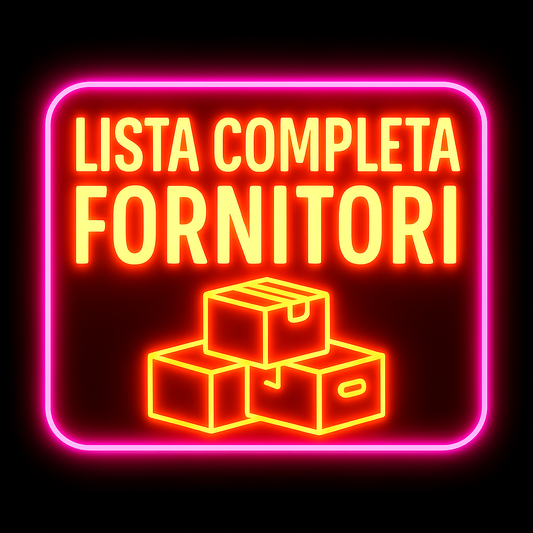 Lista Fornitori Completa (MIGLIORE OFFERTA)